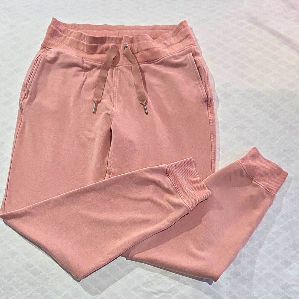 Athleta Balance Jogger Women’s Pink Pants Size M Drawstring Pockets Tapered